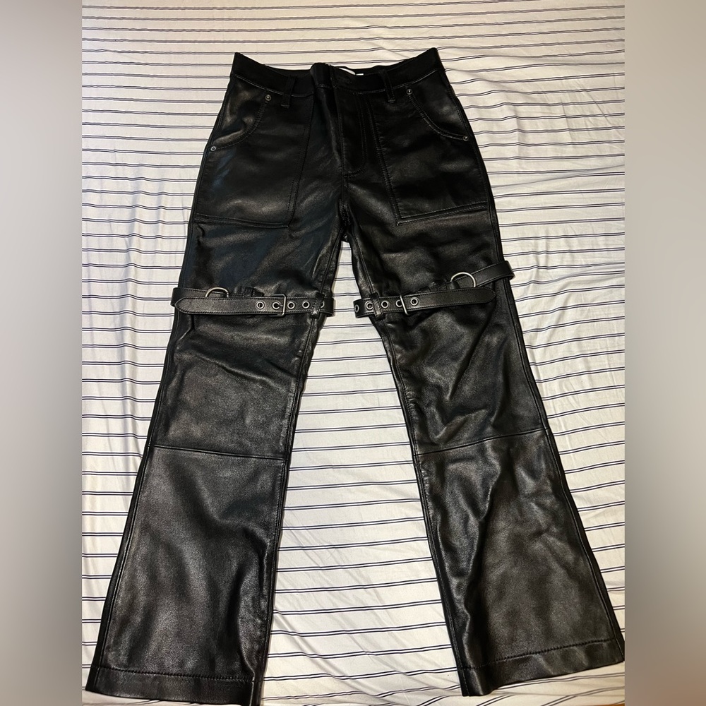 Coach Leather Trouser (Size 28)